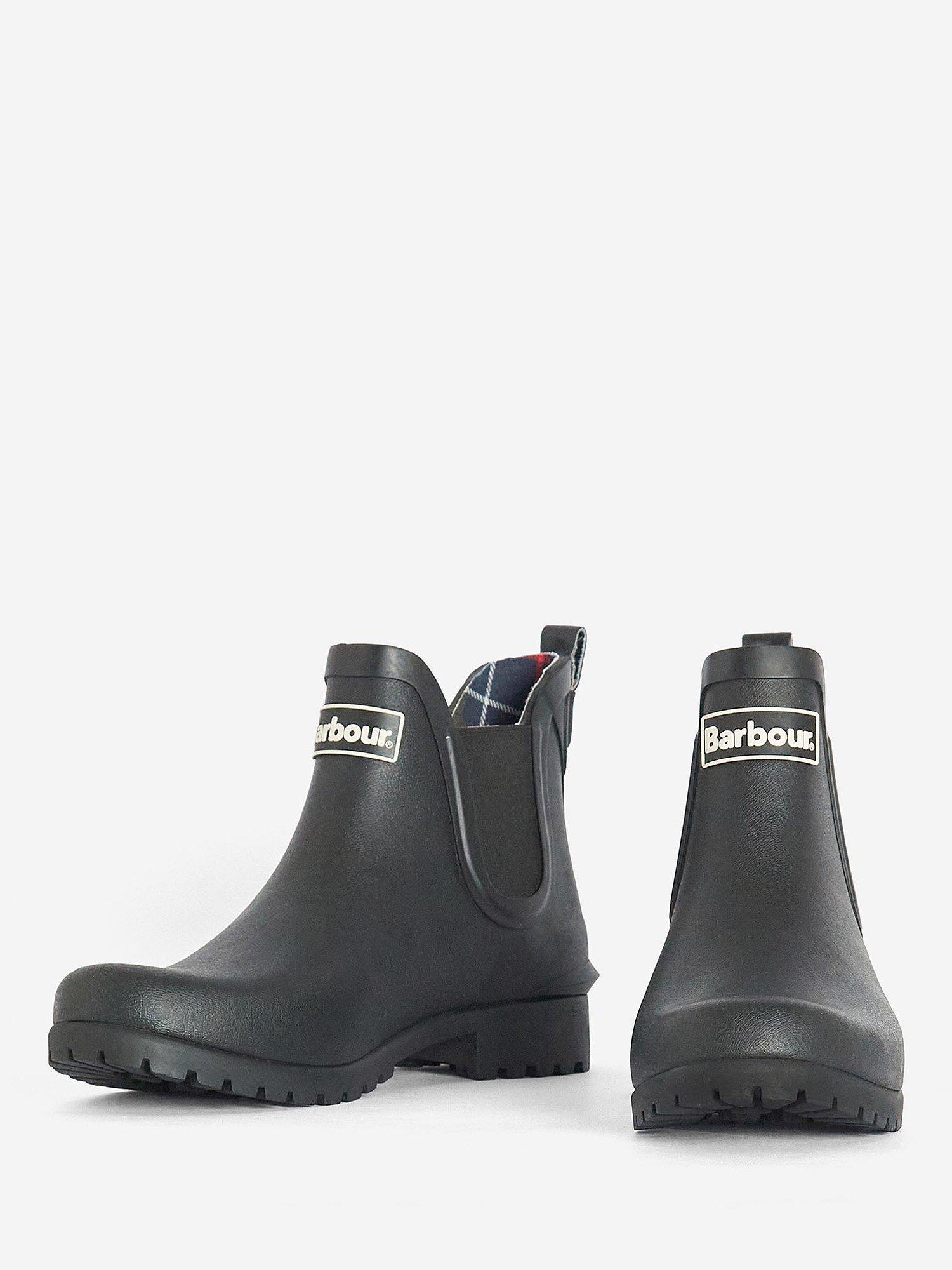Product image 4 of 6, which shows Barbour Wilton Chelsea Wellington Boots, Black, 5