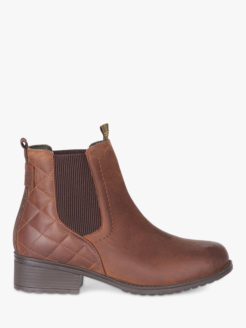 Barbour Rimini Leather Chelsea Ankle Boots, Brown, 3
