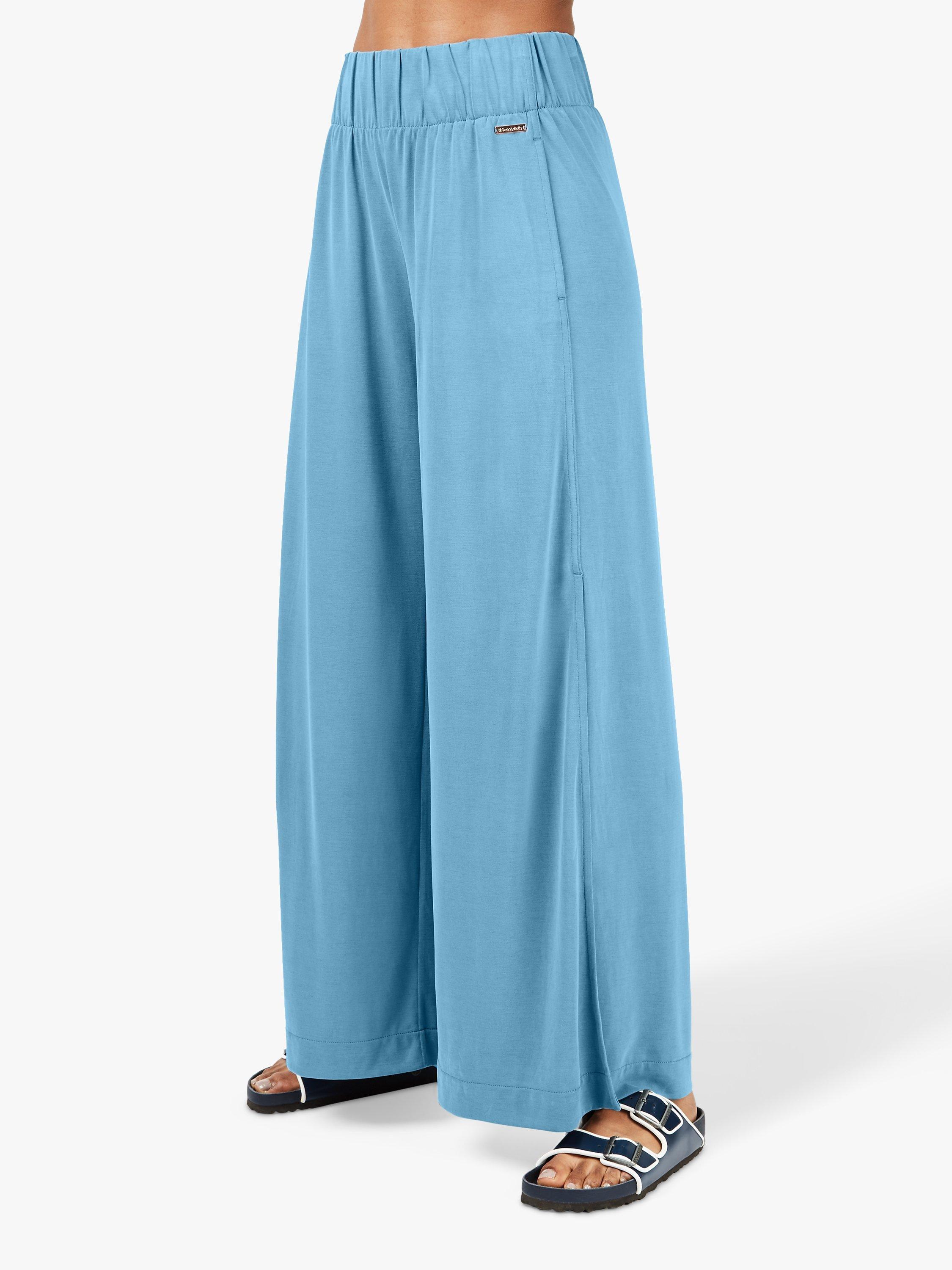 Sweaty Betty Peaceful Split Wide Leg Trousers, Stellar Blue