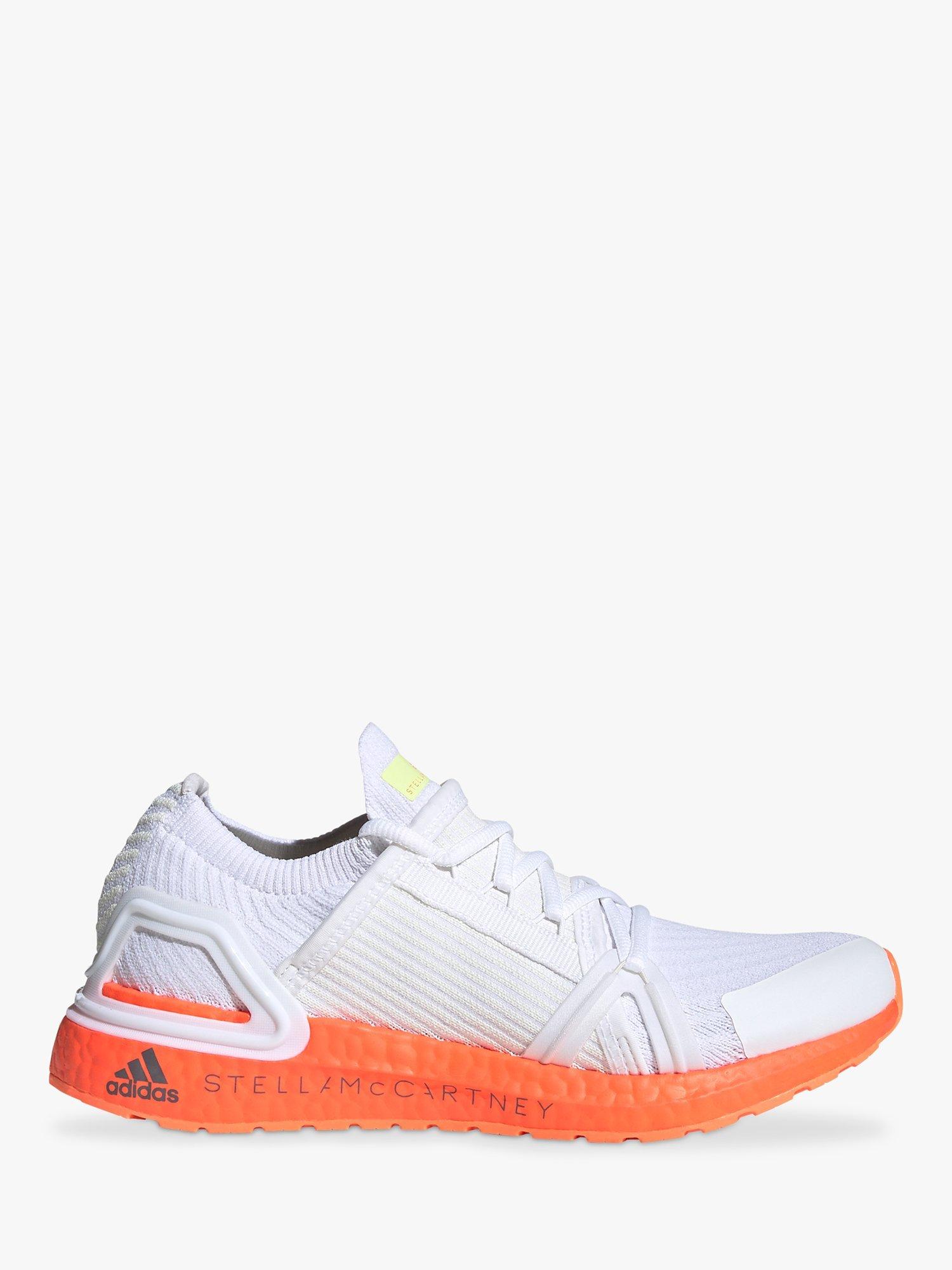 adidas by Stella McCartney UltraBoost 20 Women's Running Shoes, White/Signal Orange