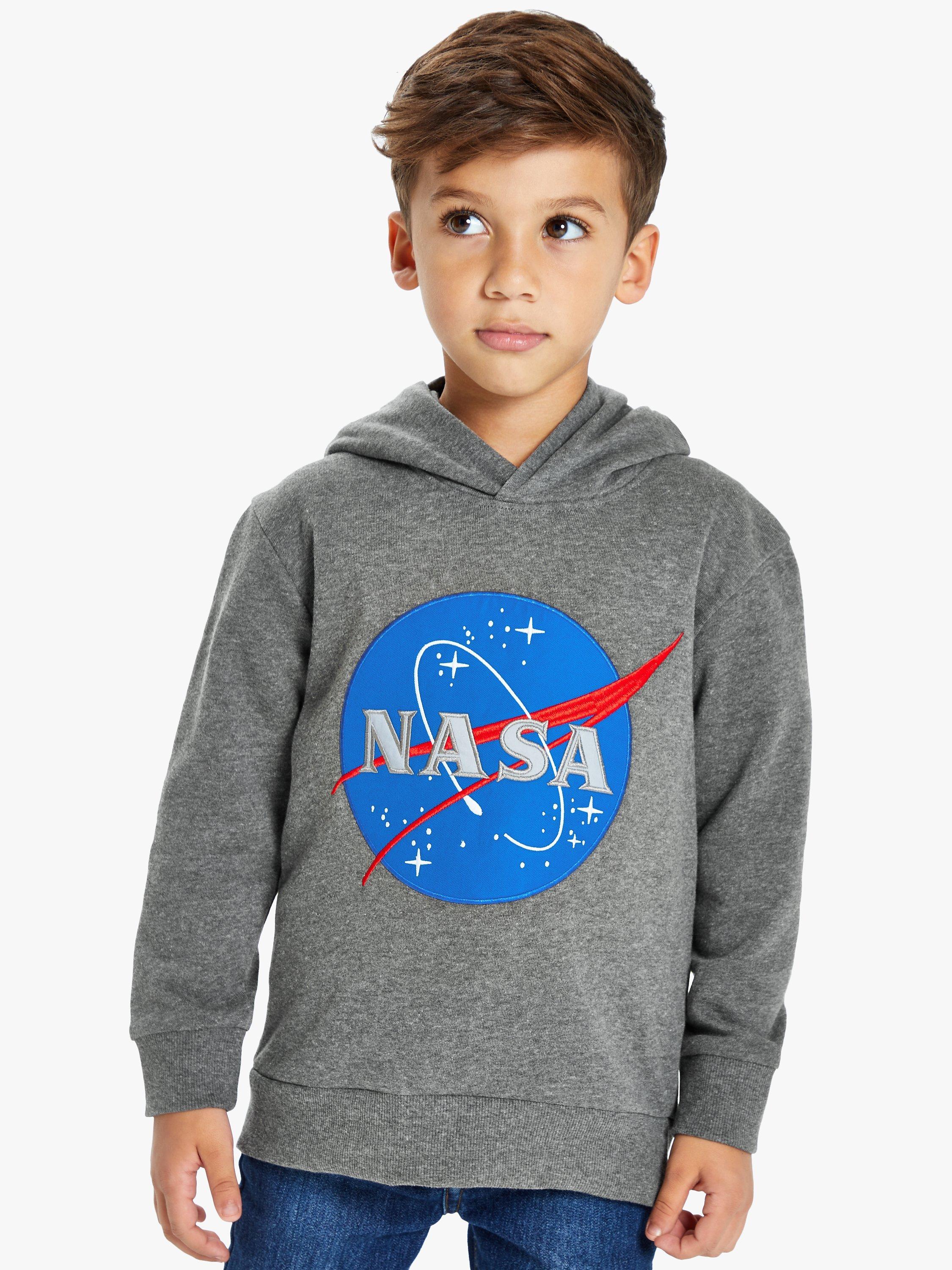 John Lewis Children's NASA Hoodie, Grey