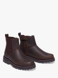 Timberland Kids' Courma Leather Chelsea Boots, Dark Brown