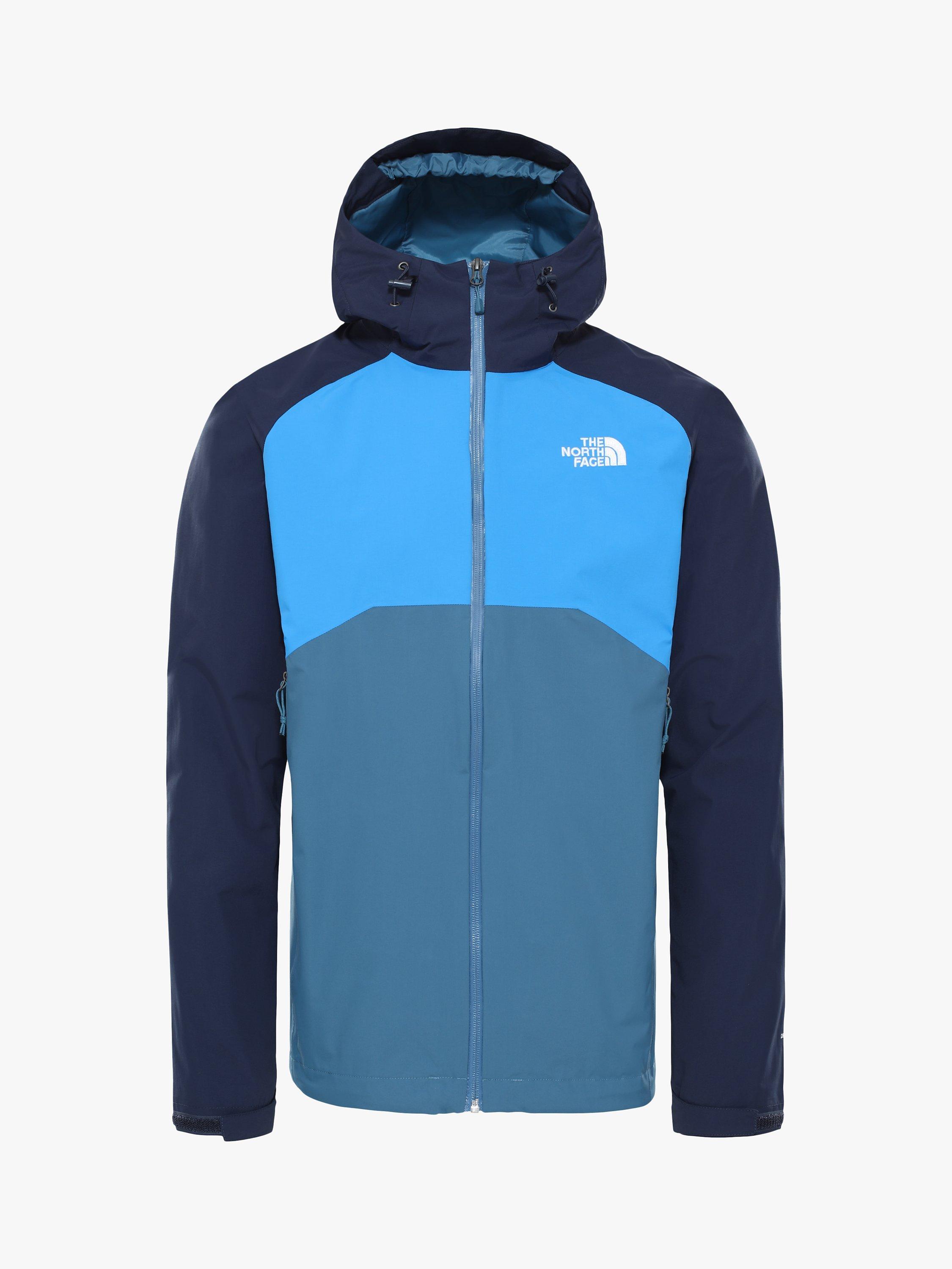 The North Face Stratos Men's Waterproof Jacket, Mallard Blue/Urban Navy/Clear Lake Blue