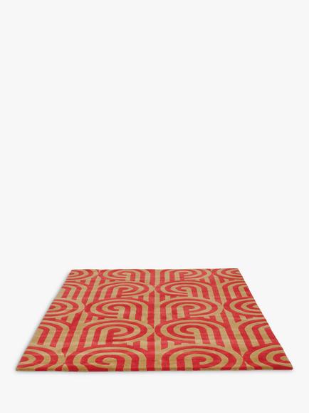 Florence Broadhurst Turnabouts Rug - view 2, Red