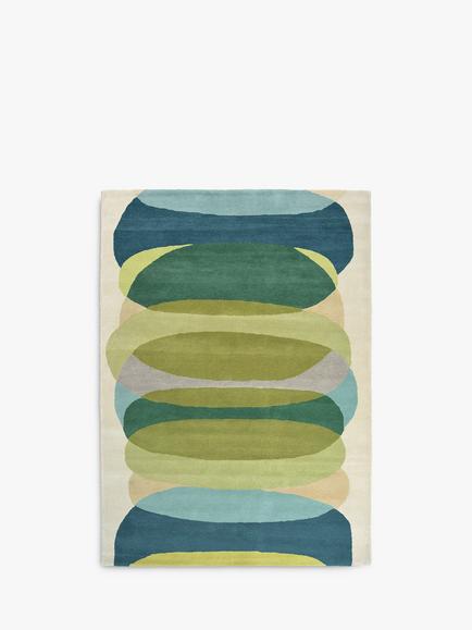 Harlequin Elliptic Rug, Teal