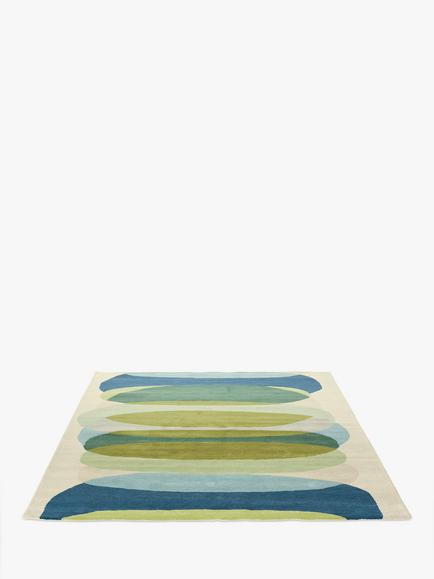 Harlequin Elliptic Rug - view 2, Teal