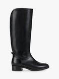 Geox Felicity D Leather Riding Style Knee Boots, Black