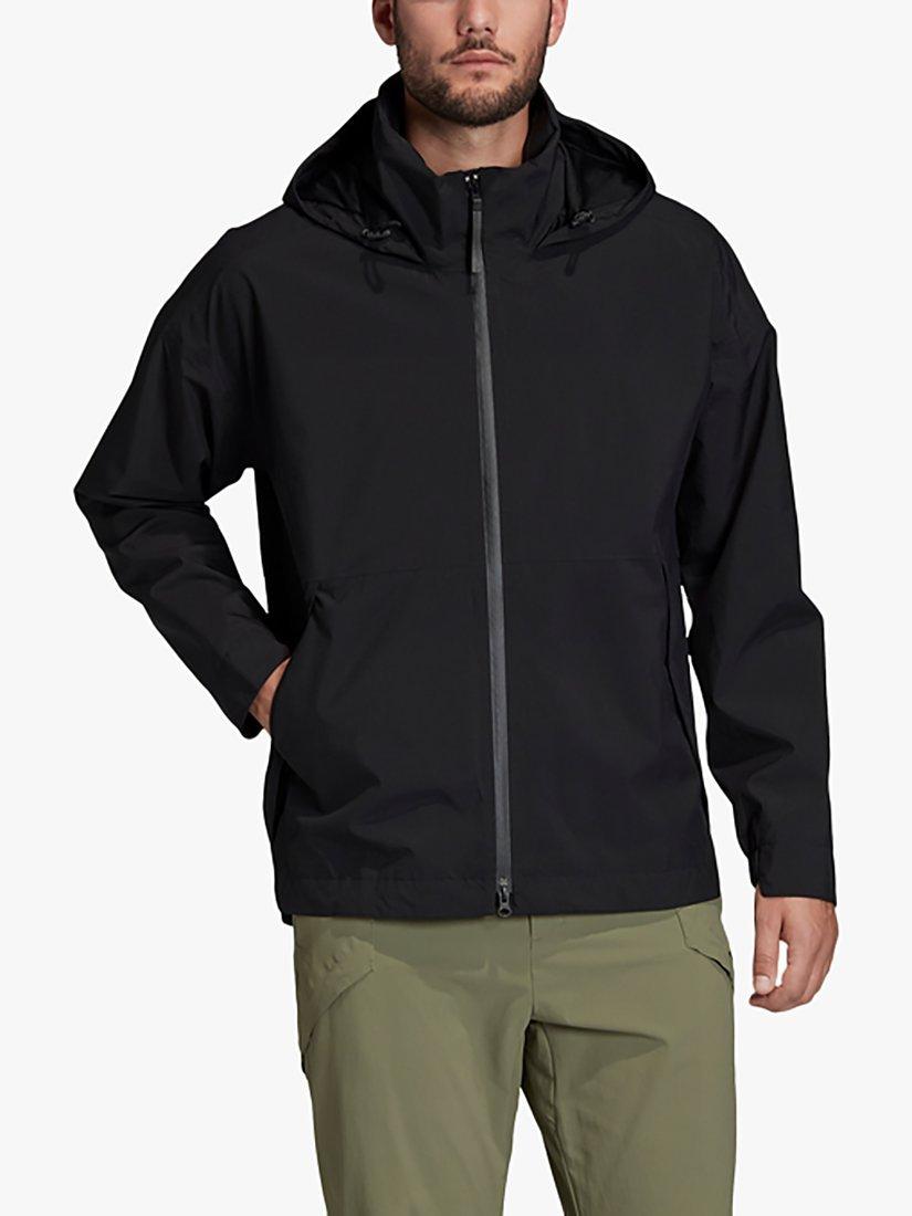 adidas Urban RAIN.RDY Men's Waterproof Rain Jacket, Black