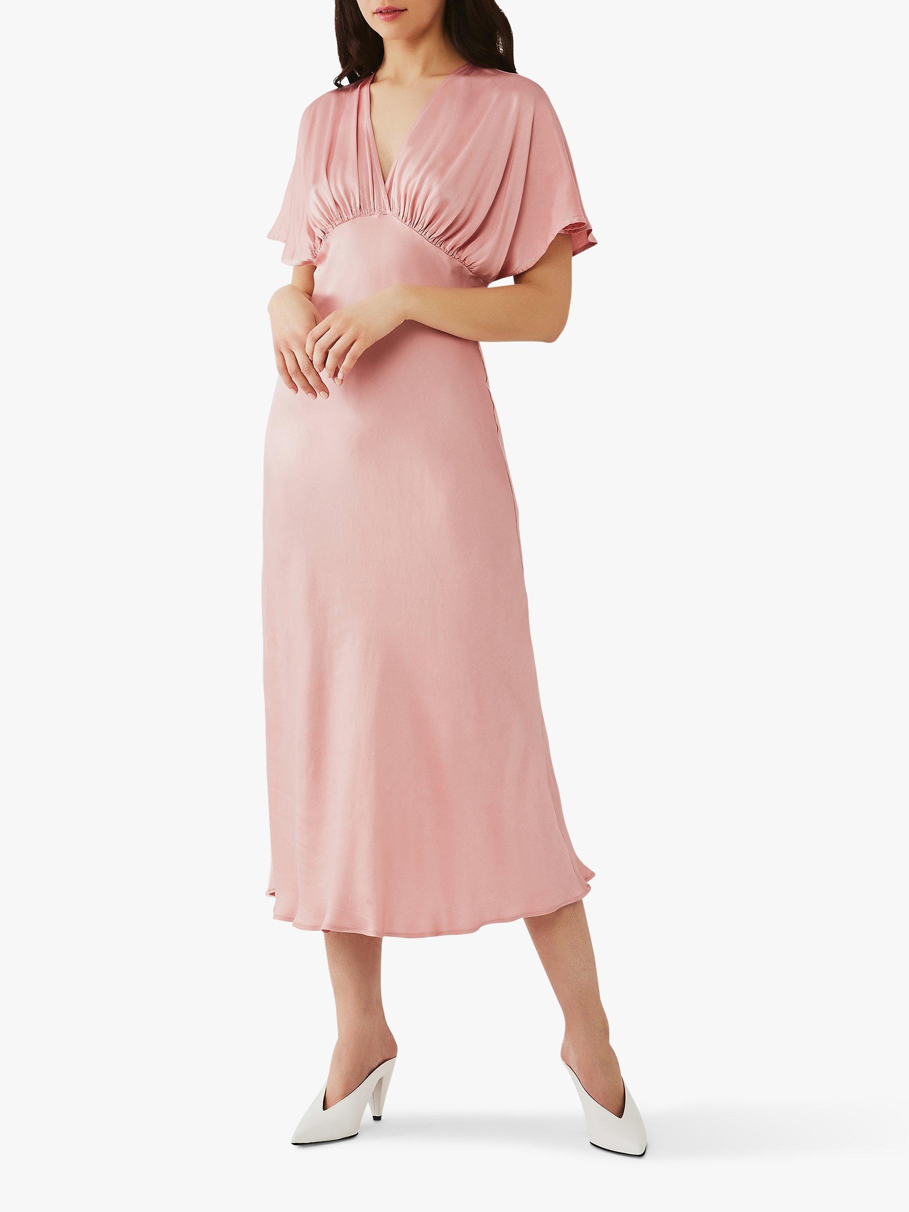 Ghost Bluebell Satin Midi Dress
