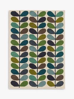 Orla Kiely Linear Stem Wool Rug, Kingfisher