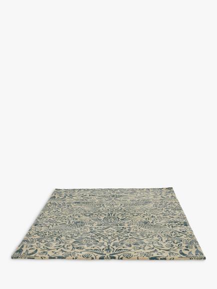 Morris & Co. Pure Strawberry Thief Rug - view 2, Ink
