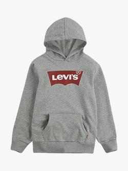 Levi's Boys' Bat Logo Hoodie, Light Grey, Light Grey