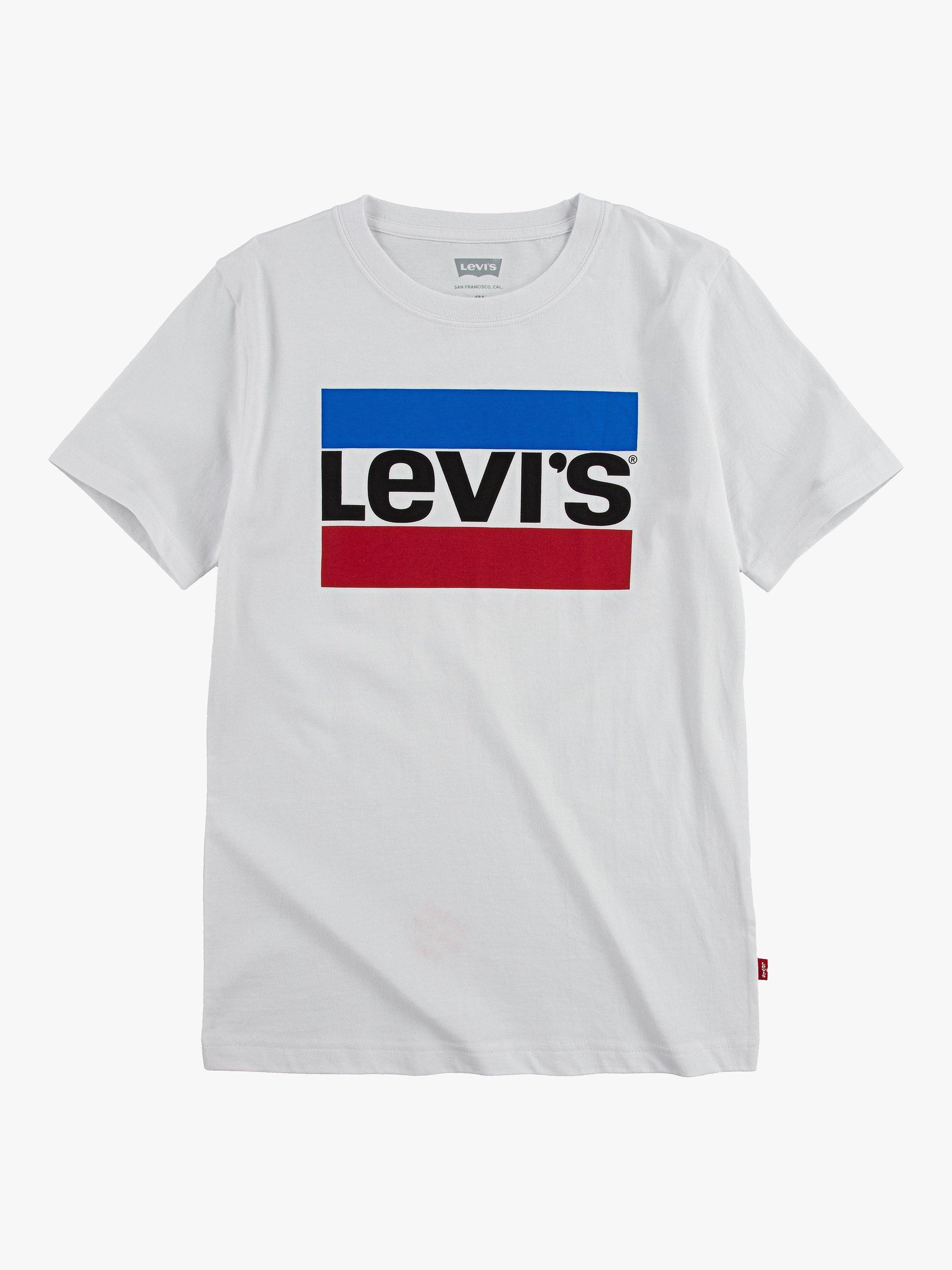 Product image 1 of 1, which shows Levi's Kids' Logo T-Shirt, White, 8 years
