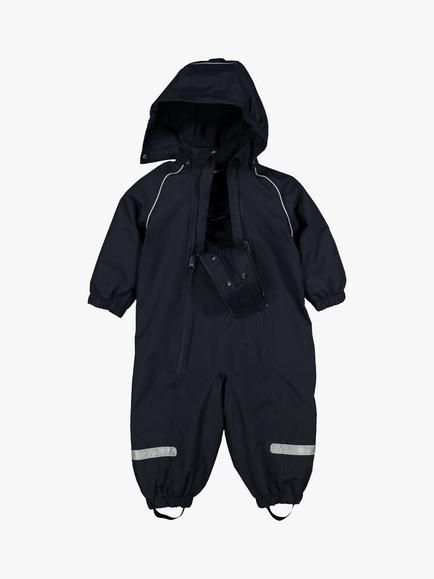 Polarn O. Pyret Baby Waterproof Shell Overall, Dark Sapphire - view 2, Blue