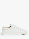 John Lewis Fiona Scalloped Detail Leather Trainers, White