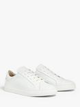 John Lewis Fiona Scalloped Detail Leather Trainers, White