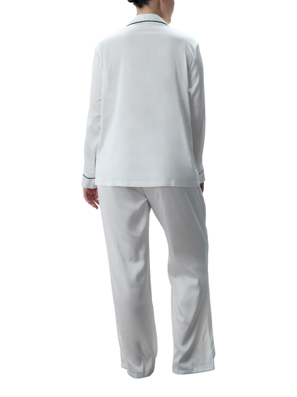 Bluebella Claudia Satin Trouser Pyjama Set - view 2, White