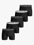 Björn Borg Solid Trunks, Pack of 5, Black