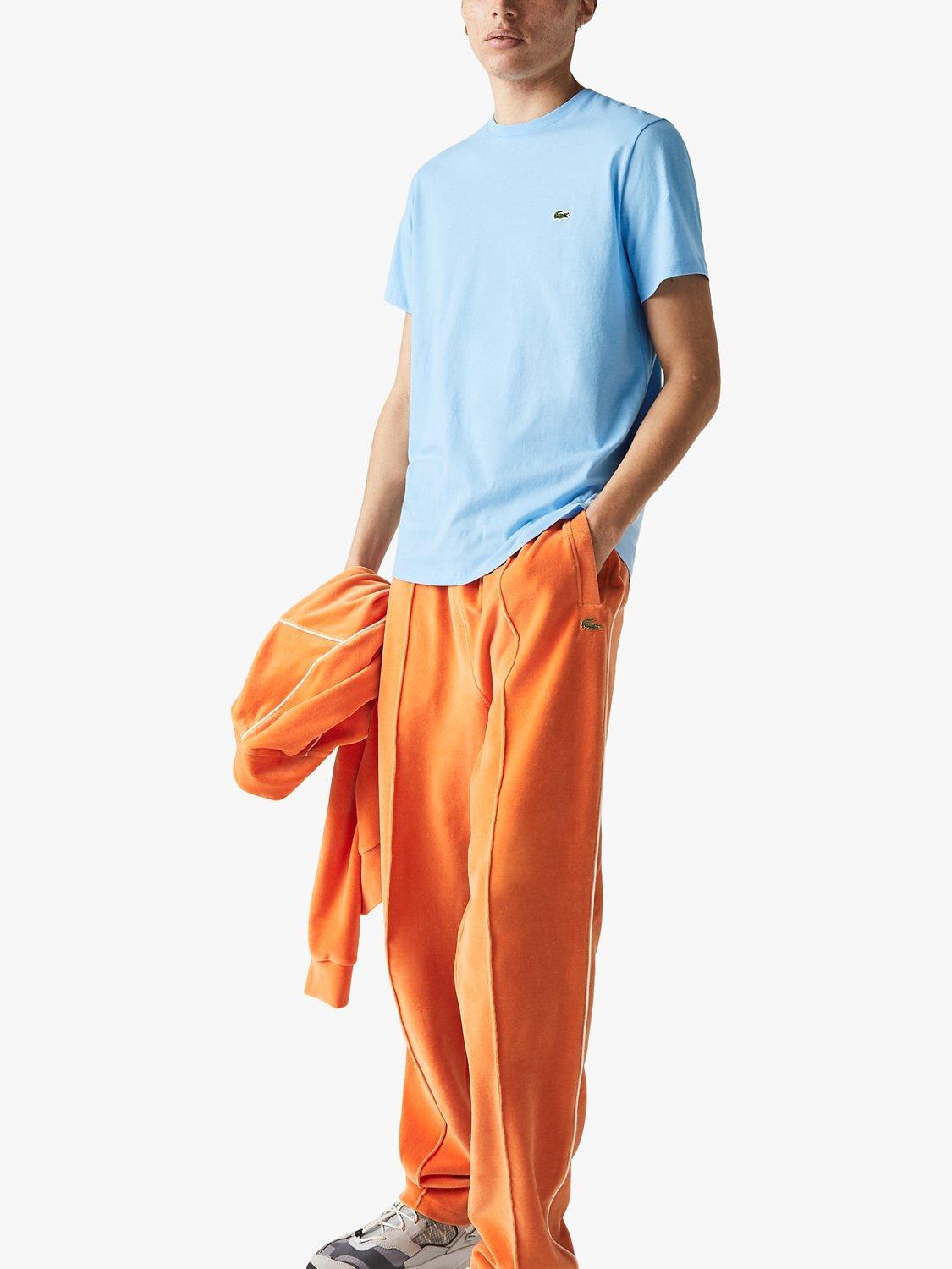 Product image 3 of 6, which shows Lacoste Classic Pima Cotton Crew Neck T-Shirt, Electric Blue, S