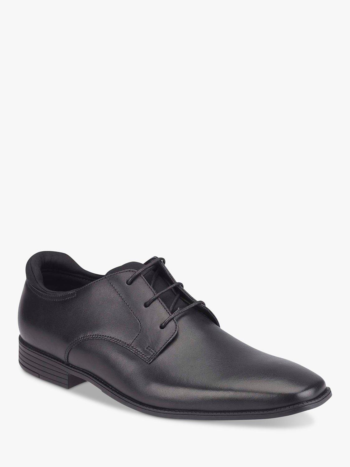 Product image 3 of 6, which shows Start-Rite Kids' Academy Lace-Up School Shoes, Black, 3F
