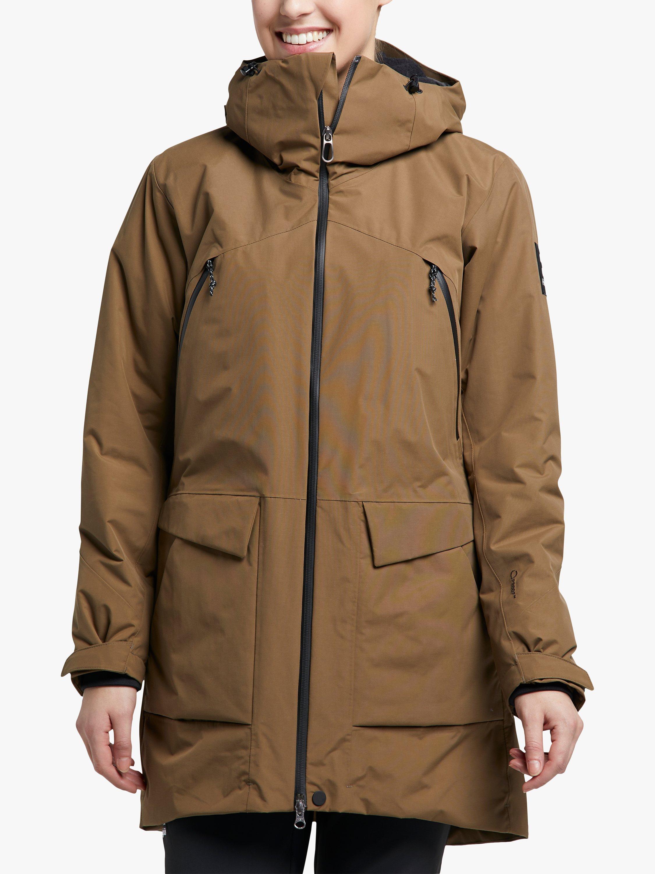 Haglöfs Torsång Women's Waterproof Parka Jacket, Teak Brown