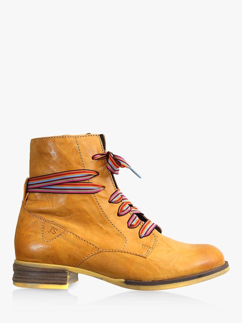 Josef Seibel Sanja 04 Safran Leather Ankle Boots, Yellow