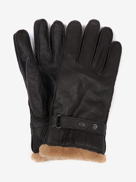 Barbour Utility Leather Gloves, Dark Brown, Dark Brown