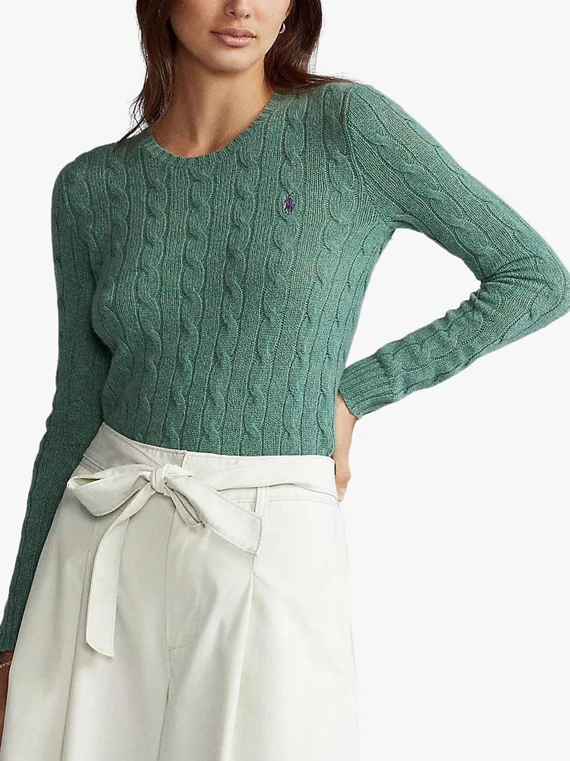 Polo Ralph Lauren Julianna Classic Long Sleeve Sweater Green