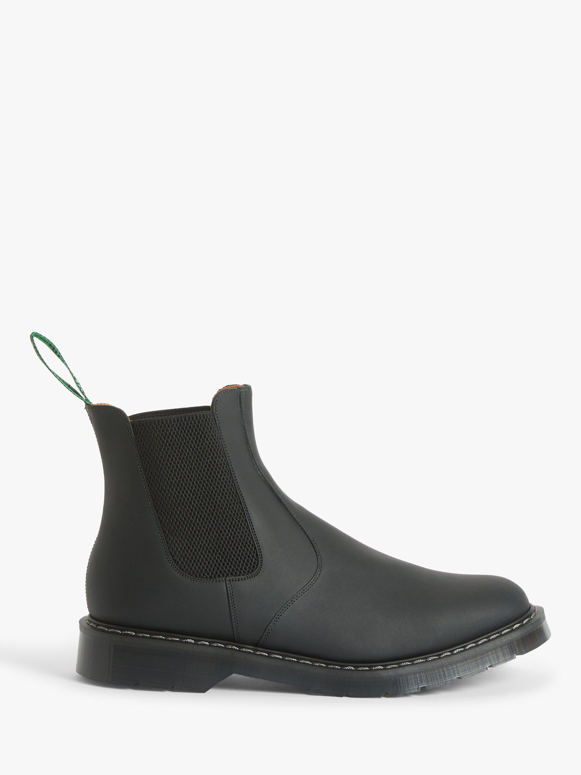Product image 1 of 5, which shows Solovair Made in England Dealer Chelsea Boots, Black, 7