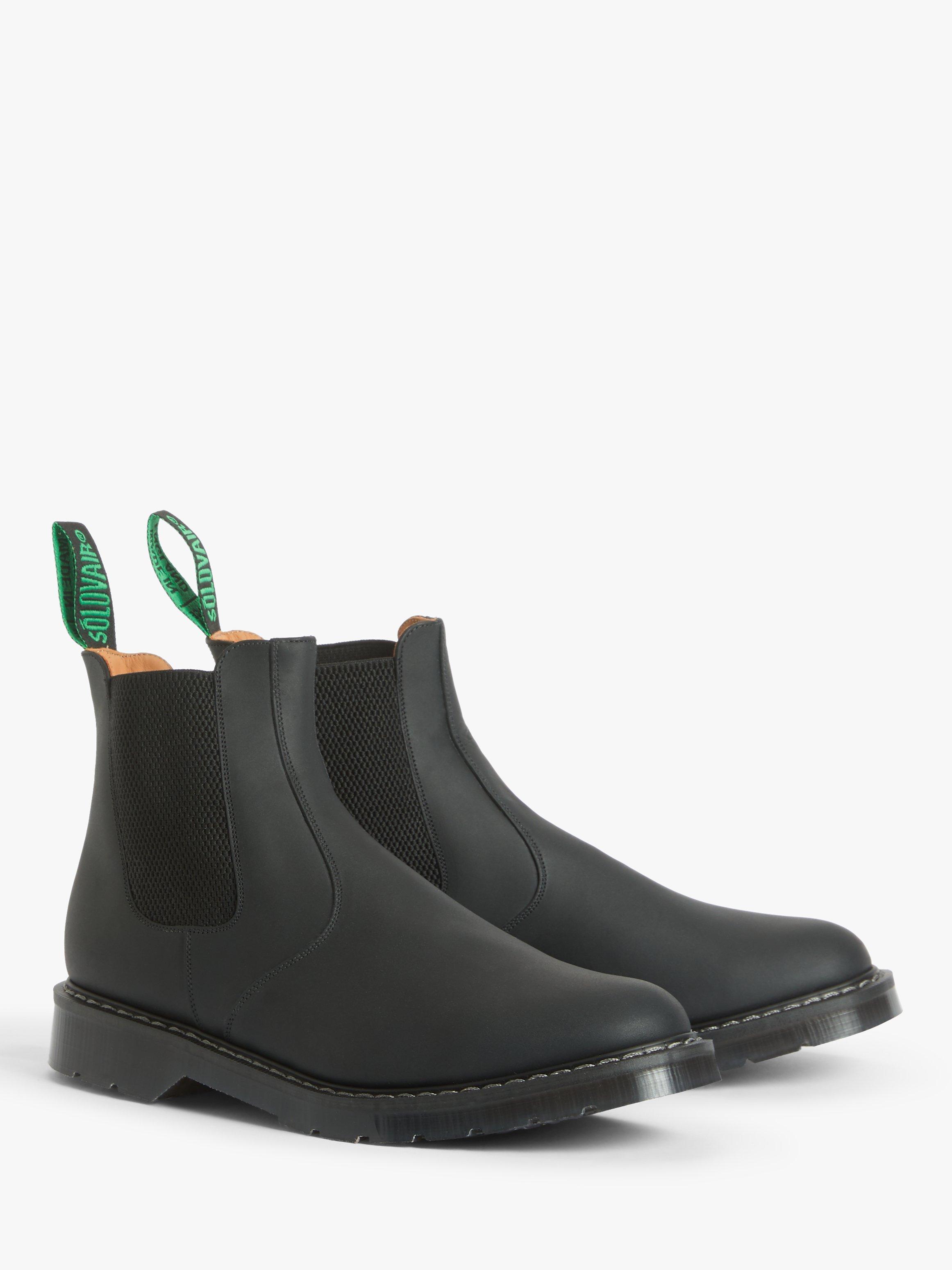 Solovair Made in England Dealer Chelsea Boots Black