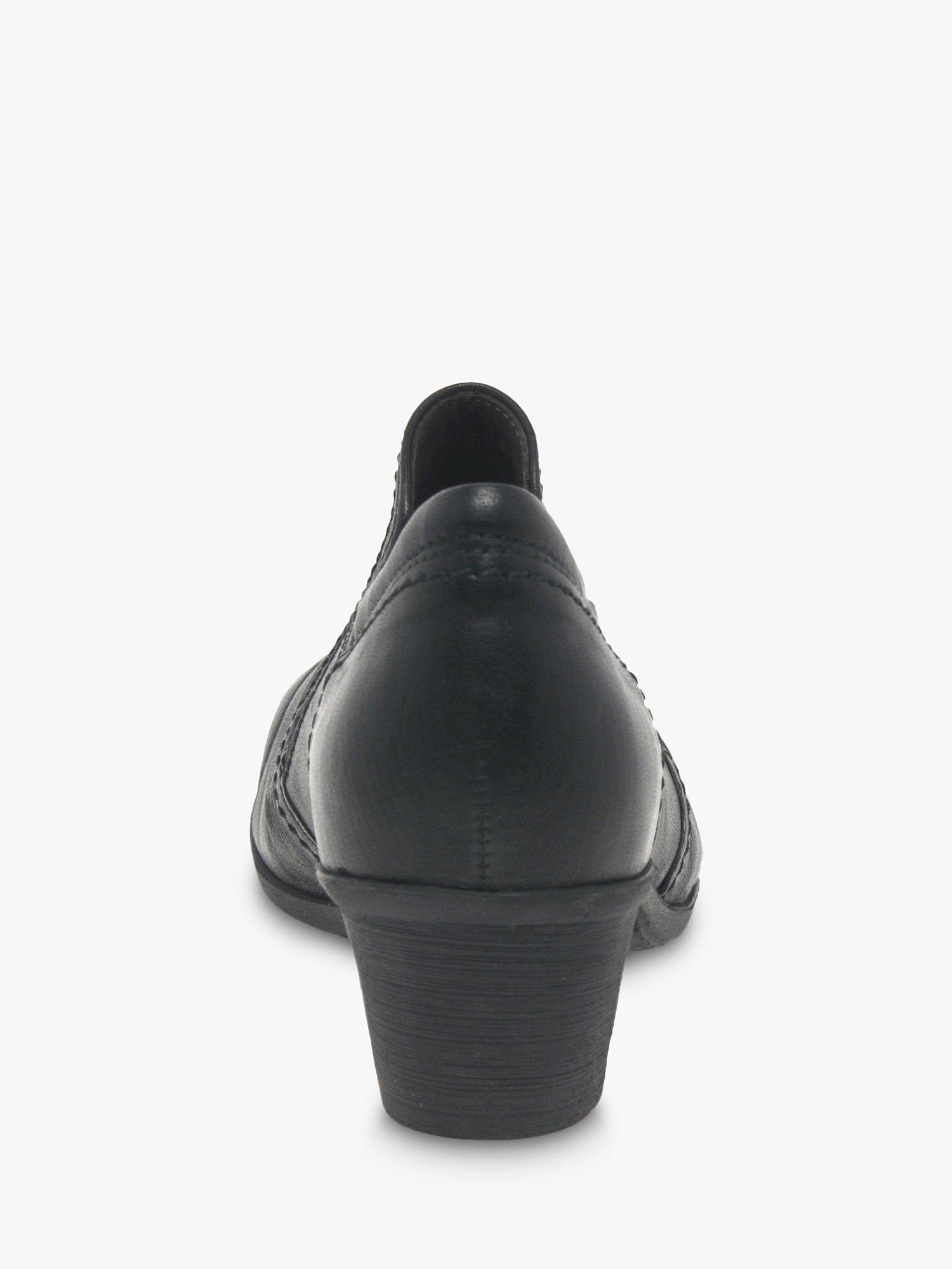 Gabor Sherbert Leather Shoe Boots Black