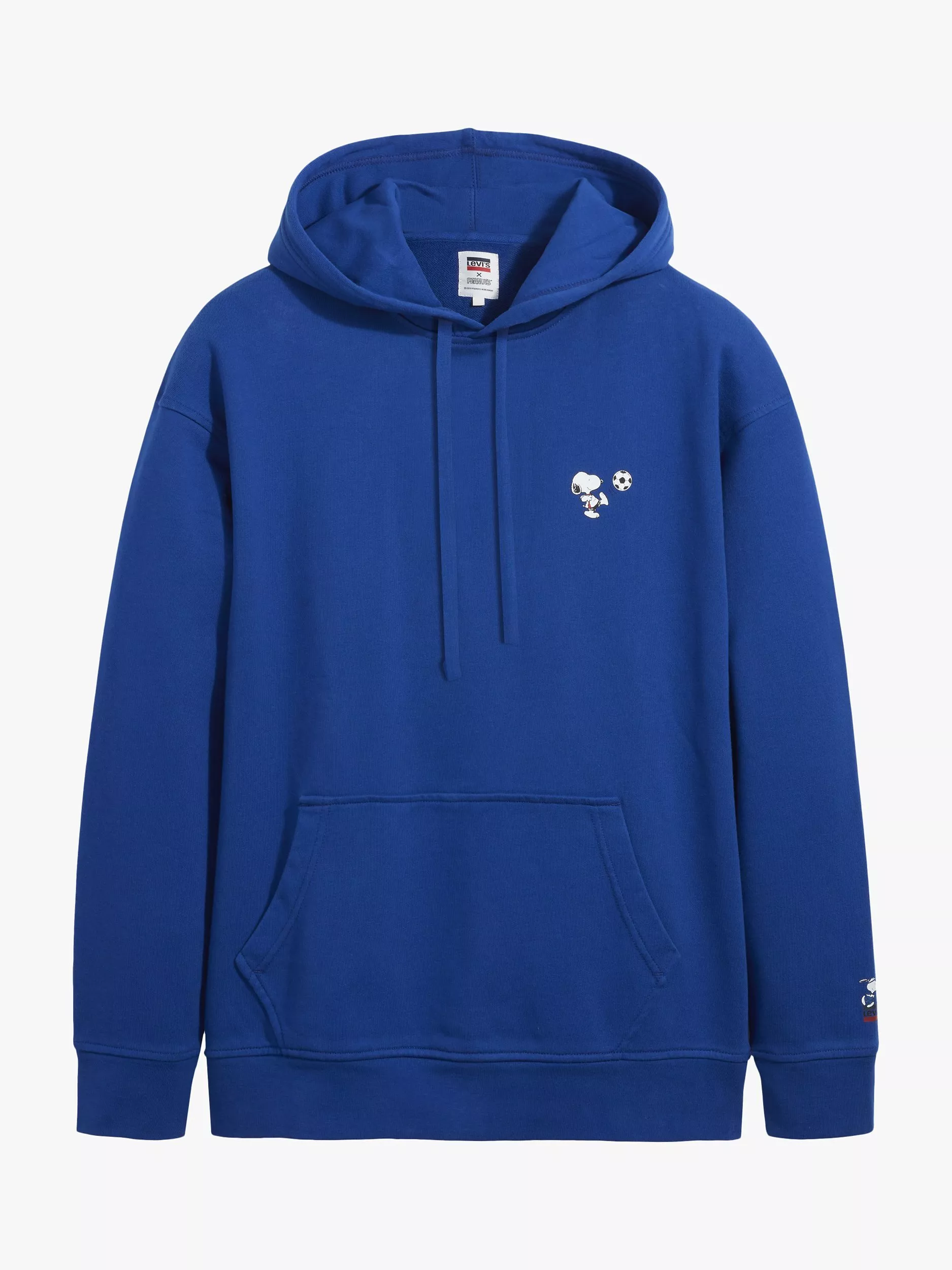 Levi s Peanuts Relaxed Snoopy Soccer Logo Hoodie Blue Multi