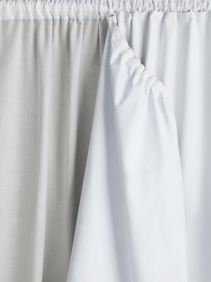 John Lewis Pair Blackout Pencil Pleat & Eyelet Curtain Lining, Natural, Natural