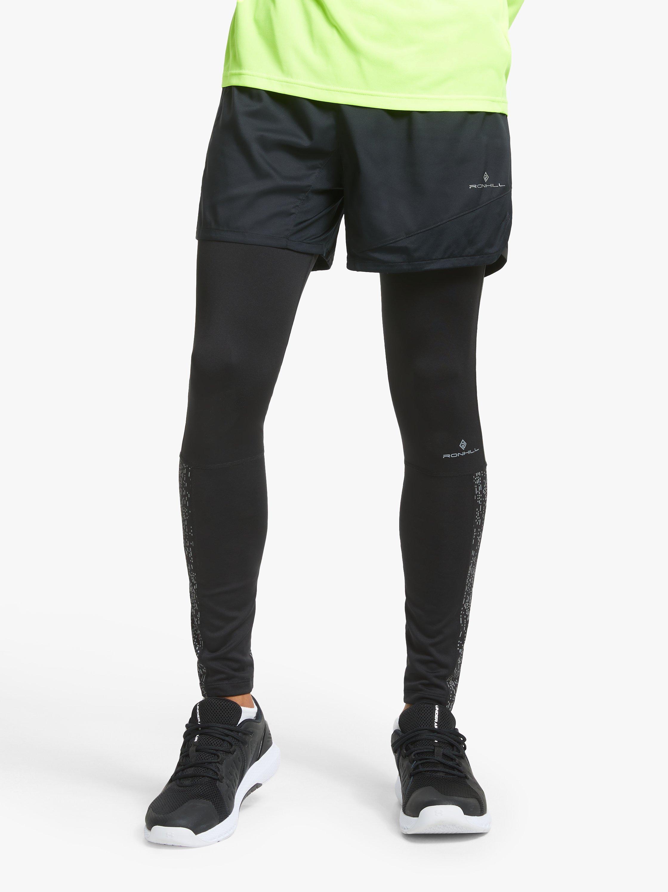Ronhill Life Nightrunner Running Tights, Black/Reflect