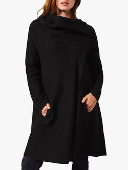 Phase Eight Bellona Wool Blend Knit Coat, Black