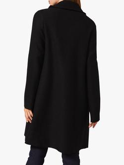Phase Eight Bellona Wool Blend Knit Coat - view 2, Black