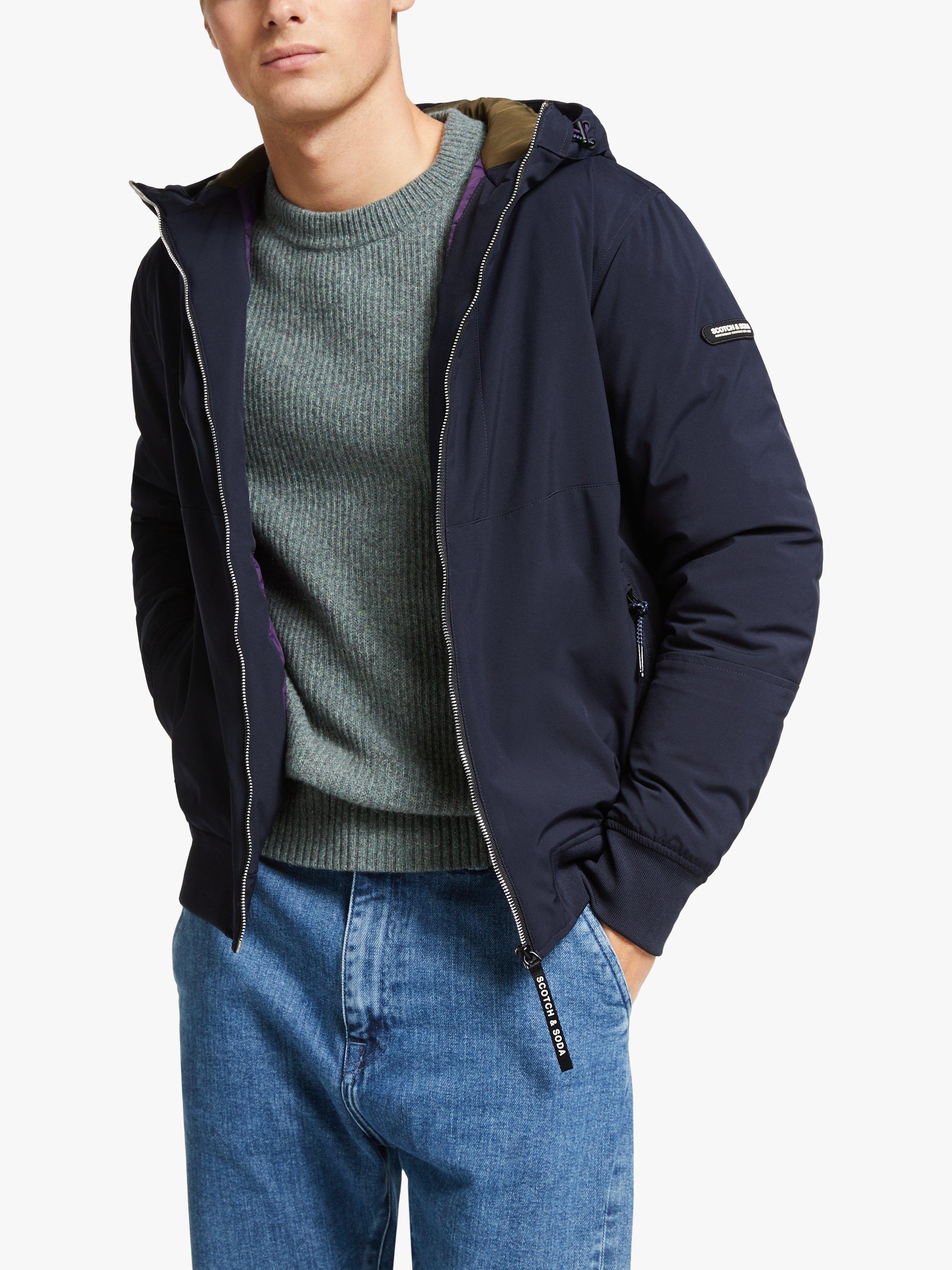 Scotch & Soda Hooded Quilted Stretch Jacket, 0002 - Night