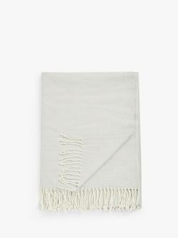John Lewis Herringbone Throw, Natural