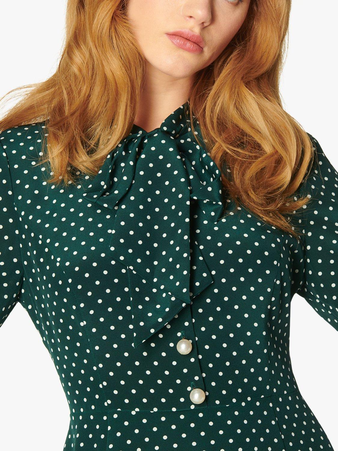 Lk bennett green polka dot dress best sale