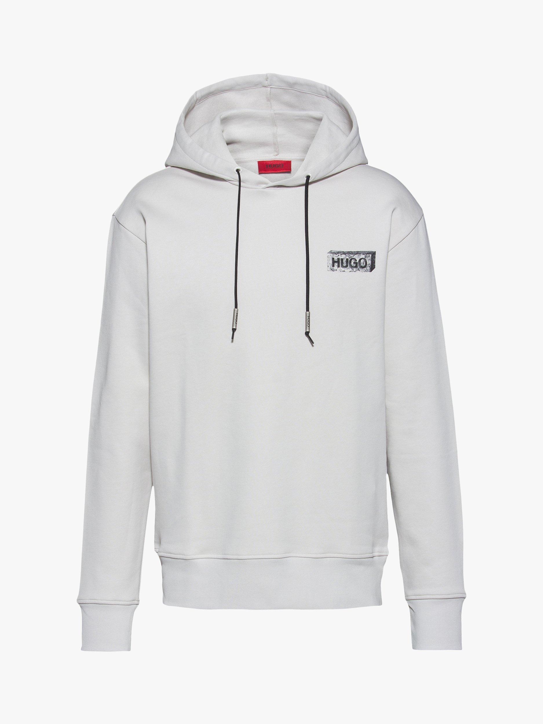 HUGO by Hugo Boss Downsville Oversized Hoodie, Light Beige, XS
