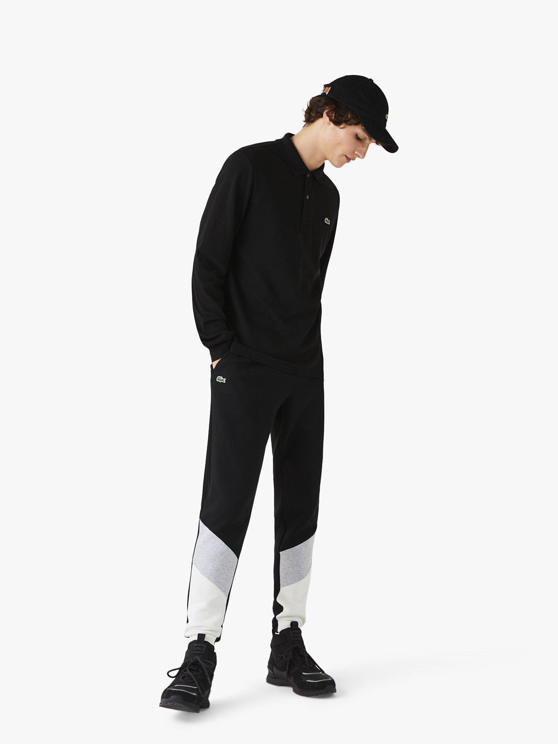 Product image 2 of 7, which shows Lacoste L.13.12 Classic Regular Fit Long Sleeve Polo Shirt, Black, S