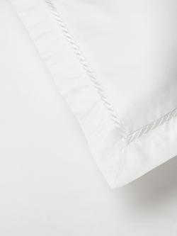 John Lewis 600 Thread Count Stitch Trim Bedding - view 2, White