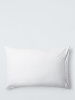 John Lewis Twist Trim Pure Cotton Embroidered Sateen Bedding, 600 Thread Count - view 2, White
