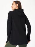 Sweaty Betty Escape Italian Luxe Fleece Hoodie, Black