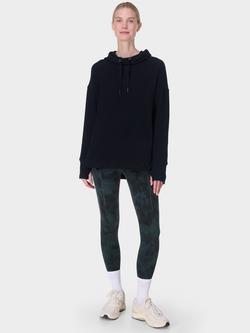 Sweaty Betty Escape Italian Luxe Fleece Hoodie - view 2, Black