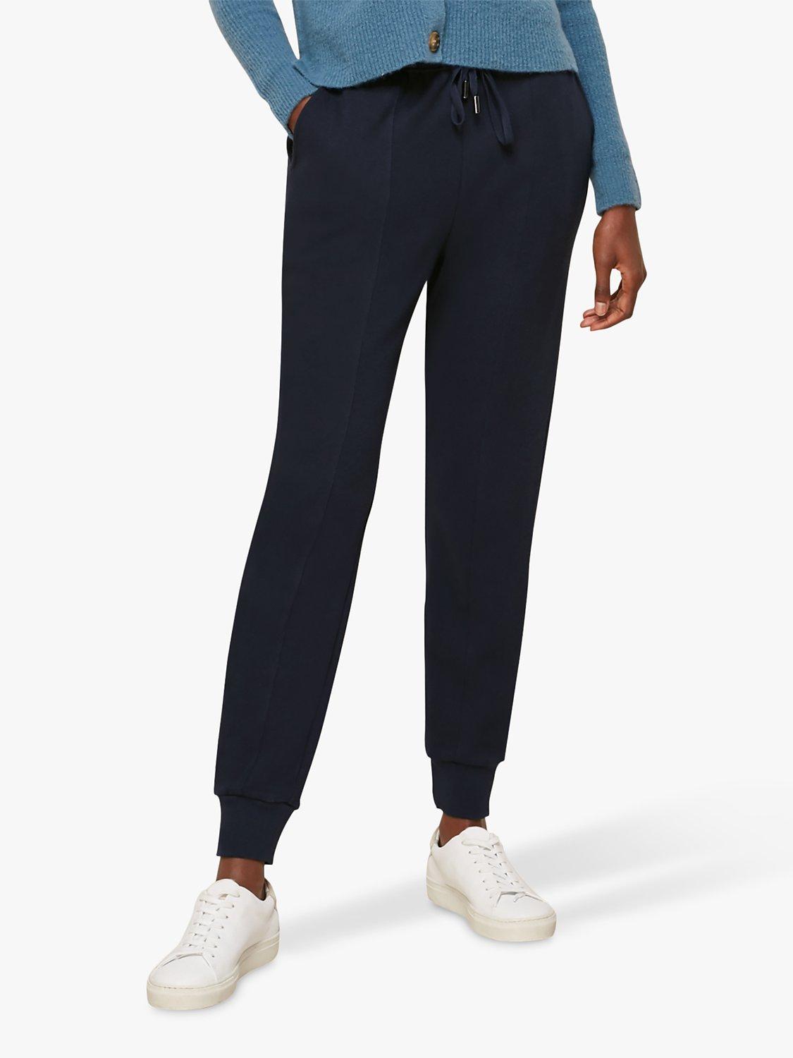 Whistles Easy Jersey Joggers, Navy, 10