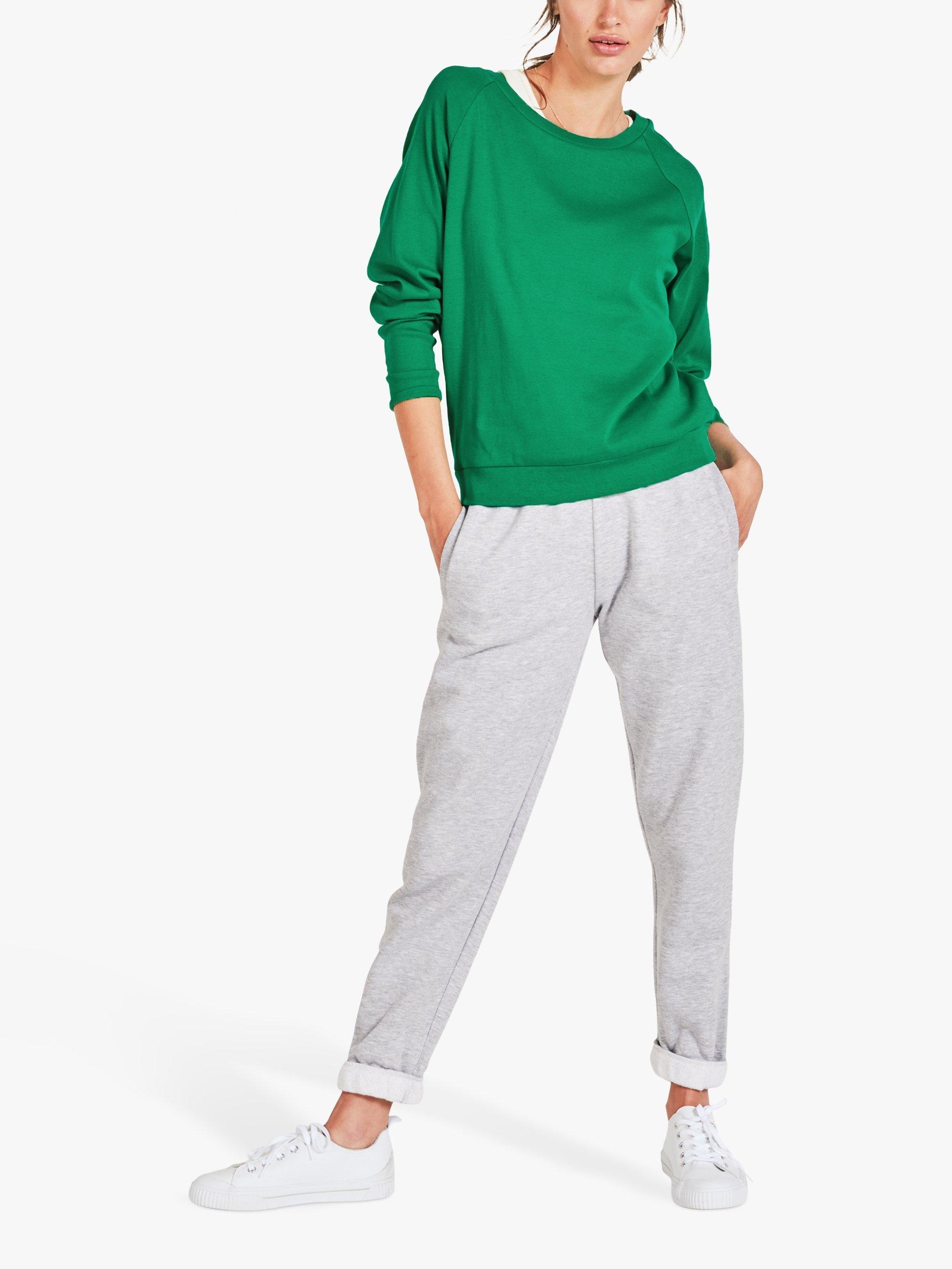 HUSH Long Sleeve Raglan T-Shirt, Green, XL