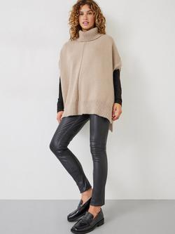 HUSH Leather Leggings - view 2, Black