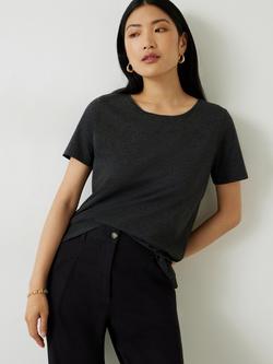 HUSH Slim Fit Crew Neck T-Shirt, Black