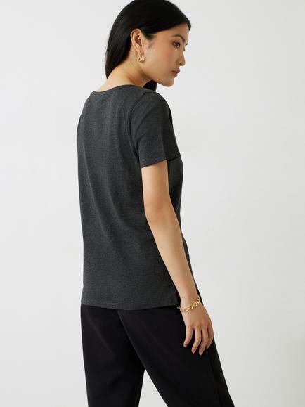 HUSH Slim Fit Crew Neck T-Shirt - view 2, Black
